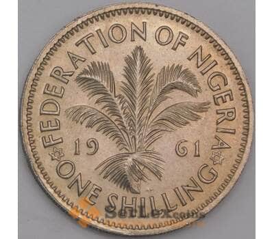 Нигерия монета 1 шиллинг 1961 КМ5 UNC арт. 42954