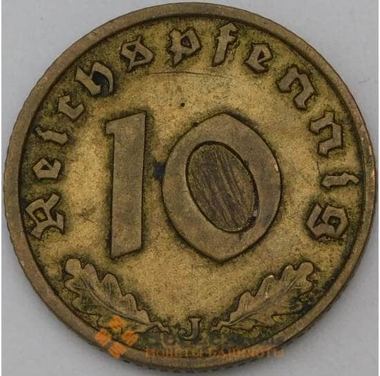 Германия 10 рейхспфеннигов 1938 J КМ92 VF арт. 28258