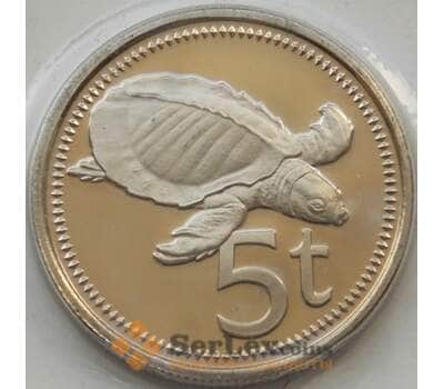 Монета Папуа- Новая Гвинея 5 тойя 1975 КМ3 Proof арт. 7514