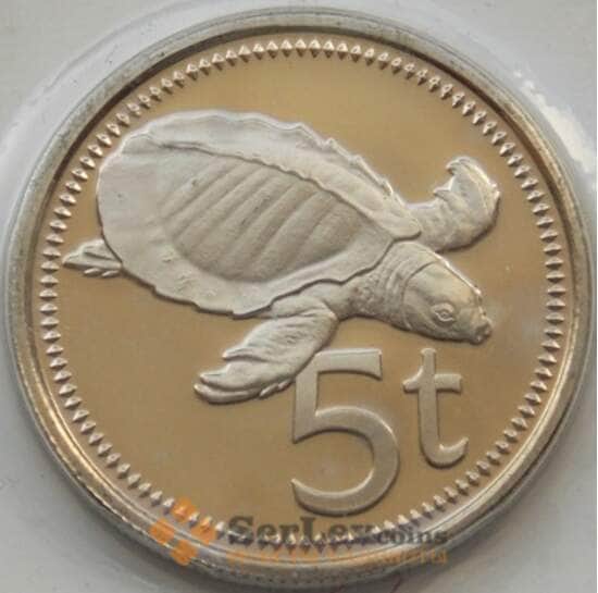 Папуа- Новая Гвинея 5 тойя 1975 КМ3 Proof арт. 7514