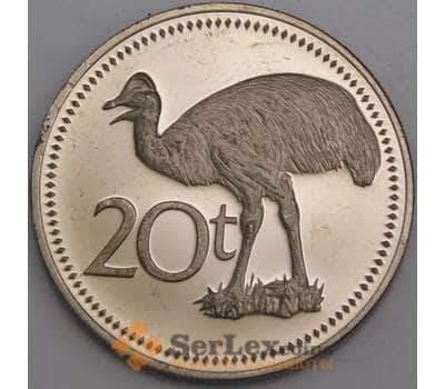 Монета Папуа- Новая Гвинея 20 тойя 1975 КМ5 Proof арт. 7516