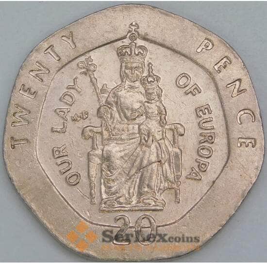 Гибралтар 20 пенсов 1988 КМ16 XF арт. 56475