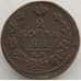 Монета Россия 2 копейки 1813 ЕМ НМ VF (СВА) арт. 9963