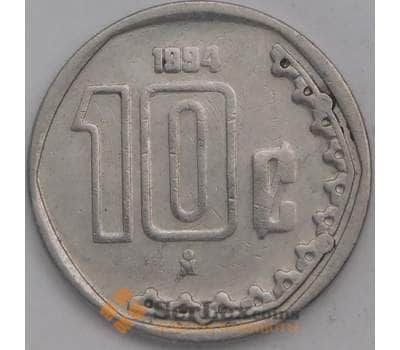 Монета Мексика 10 сентаво 1994 КМ547 XF арт. 39090