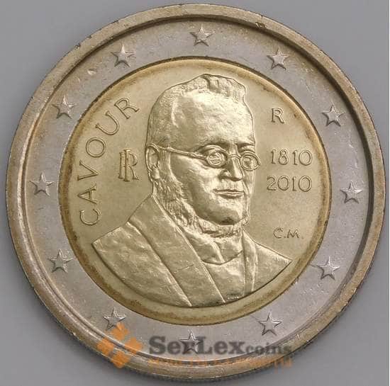 Италия монета 2 евро 2010 КМ328 UNC арт. 45638
