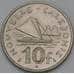 Монета Новая Каледония 10 франков 1972 КМ11 AU арт. 38557