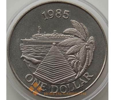 Монета Бермуды 1 доллар 1985 КМ43 BU Круизный лайнер  арт. 13953