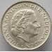 Монета Нидерланды 1 гульден 1966 КМ184 XF Серебро (J05.19) арт. 15103