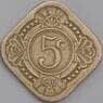 Кюрасао монета 5 центов 1943 КМ40 XF арт. 43614