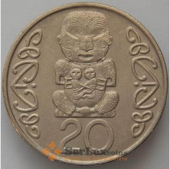 Новая Зеландия 20 центов 1990 КМ81 XF (J05.19) арт. 17228