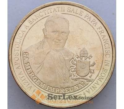Монета Румыния 50 бани 2019 UNC Папа Римский арт. 16304