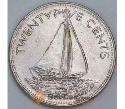 Багамские острова 25 центов 1985 КМ63.1 XF арт. 57522