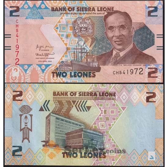 Сьерра-Леоне 2 леоне 2022 UNC арт. 38650