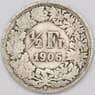 Швейцария 1/2 франка 1906 КМ23 арт. 36691