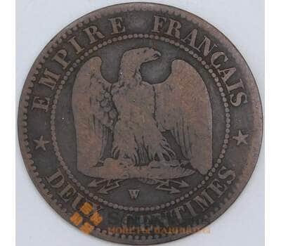 Франция 2 сантима 1854 W КМ776 VG арт. 57305