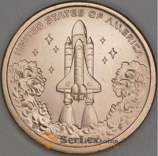 США 1 доллар 2025 UNC D Флорида - Спейс шаттл NASA, Космос арт. 52669