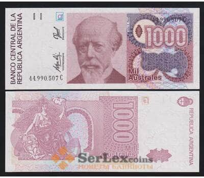Аргентина 1000 аустралей ND (1988-1990) P329(5) UNC арт. 54299