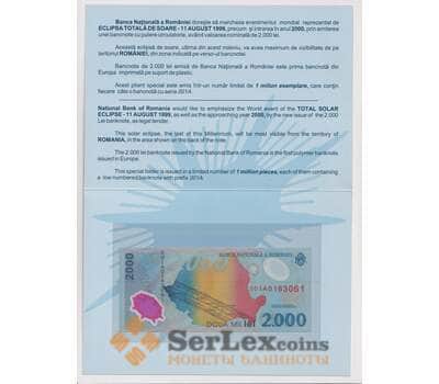 Румыния 2000 лей 1999 Р111b UNC #001А буклет арт. 54759