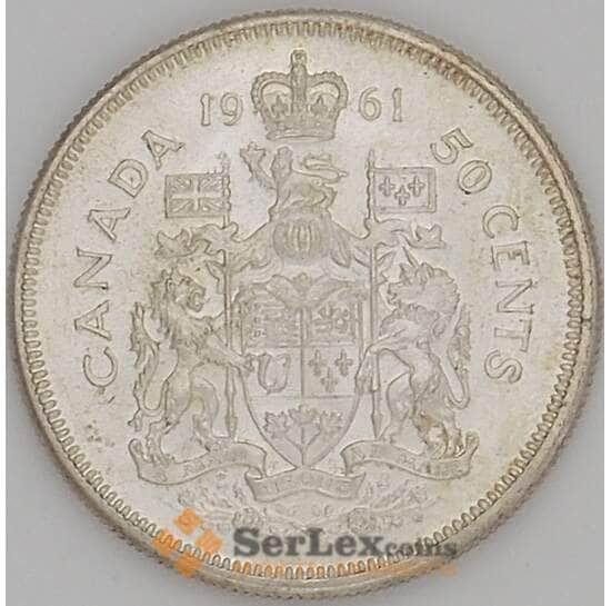 Канада 50 центов 1961 КМ56 UNC Серебро арт. 17622
