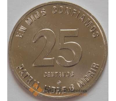 Монета Никарагуа 25 сентаво 1981 КМ51 UNC Сандино (J05.19) арт. 17712
