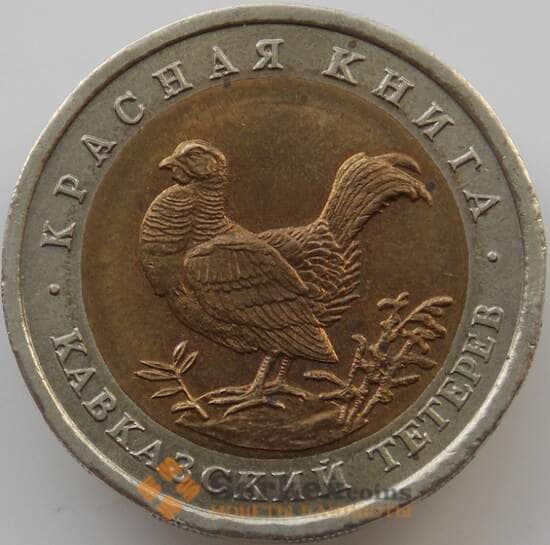 Россия 50 рублей 1993 Y332 Красная книга Тетерев aUNC арт. 11226 Россия 50 рублей 1993 Y332 Красная книга Тетерев aUNC арт. 11226
