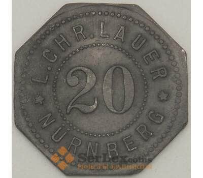 Германия Нюрнберг 20 пфеннигов ND XF (J05.19) арт. 21156