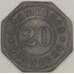 Германия Нюрнберг 20 пфеннигов ND XF (J05.19) арт. 21156