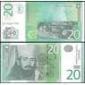 Сербия 20 Динар 2006-2010 UNC №47 арт. 7484