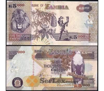 Банкнота Замбия 5000 квача 2010 Р45 UNC арт. 7488