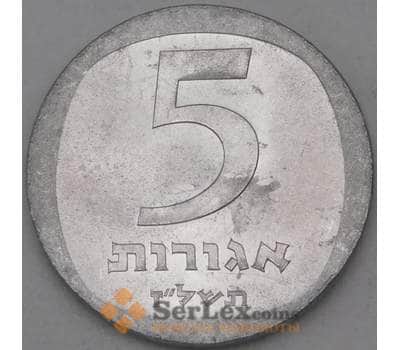 Монета Израиль 5 агорот 1976 КМ25b UNC арт. 26957
