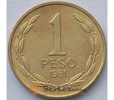 Монета Чили 1 песо 1981 КМ216 UNC (J05.19) арт. 15552
