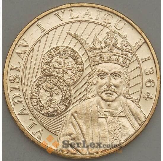 Румыния 50 бани 2014 UNC Князь Владислав I Влайку арт. 21348
