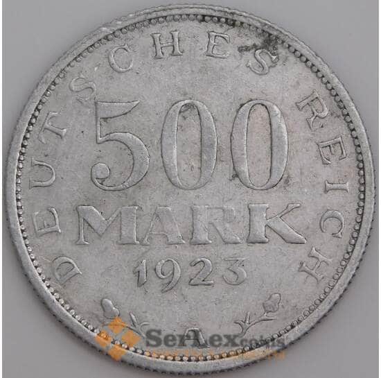 Германия монета 500 марок 1923 A КМ36 VF арт. 47670