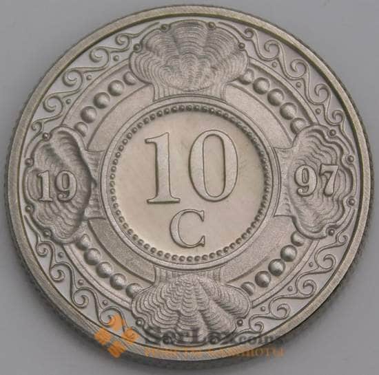 Нидерландские Антиллы монета 10 центов 1997 КМ34 BU арт. 46192
