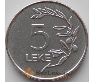 Монета Албания 5 лек 1995 КМ76 UNC арт. 9207