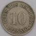 Германия монета 10 пфеннигов 1914 G КМ12 XF арт. 43468