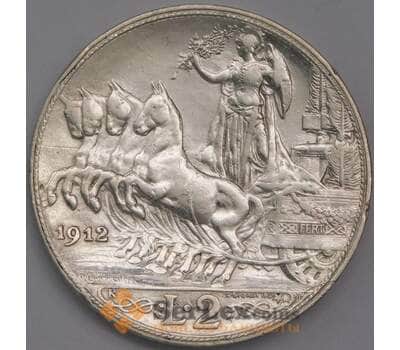 Италия 2 лиры 1912 КМ46 XF арт. 41697