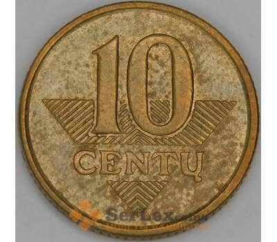 Литва 10 центов 1997 КМ106 XF арт. 53328