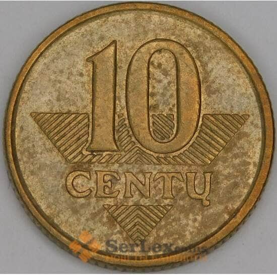 Литва 10 центов 1997 КМ106 XF арт. 53328