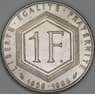 Франция 1 франк 1988 КМ963 XF Шарль де Голль арт. 54944