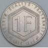 Франция 1 франк 1988 КМ963 XF Шарль де Голль арт. 54944