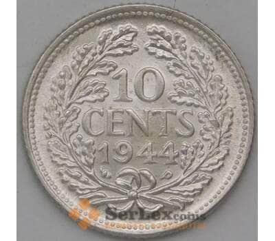 Монета Нидерланды 10 центов 1944 КМ163 UNC арт. 28196