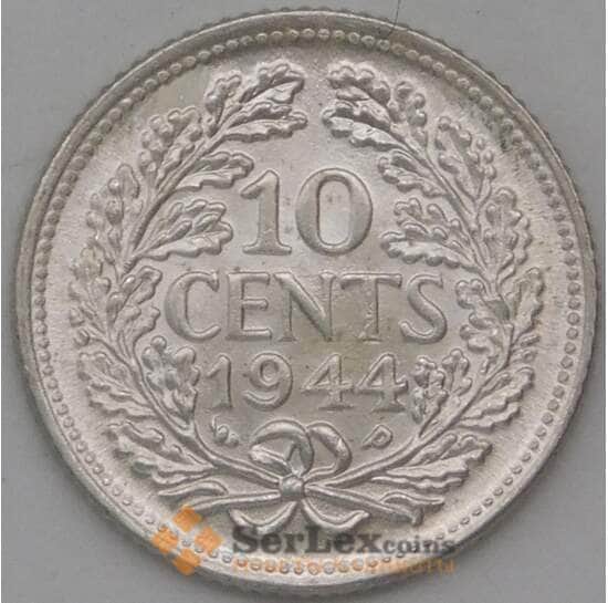 Нидерланды 10 центов 1944 КМ163 UNC арт. 28196