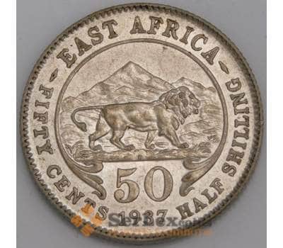 Британская Восточная Африка монета 50 центов 1937 КМ27 UNC арт. 45760