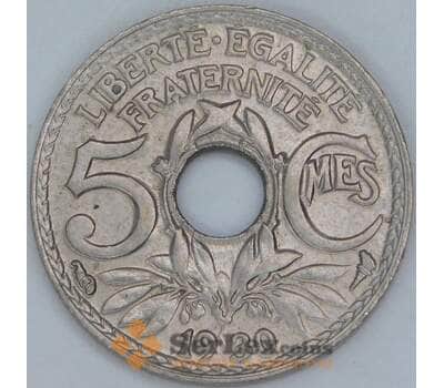 Франция 5 сантимов 1930 КМ875 UNC арт. 56943