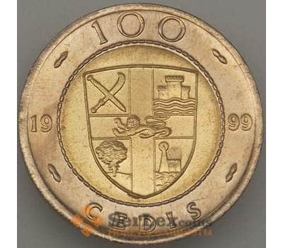 Монета Гана 100 Седи 1999 КМ32 UNC (n17.19) арт. 21139