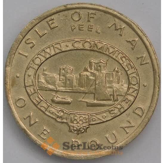 Мэн Остров 1 фунт 1983 КМ109 AU город ПИЛ Peel арт. 39713