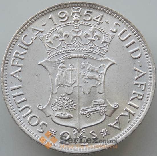 Южная Африка ЮАР 2 1/2 шиллинга 1954 КМ51 BU Серебро арт. 14657