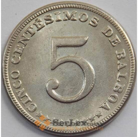 Панама 5 сентесимо 1975 КМ23.2 UNC (J05.19) арт. 15809
