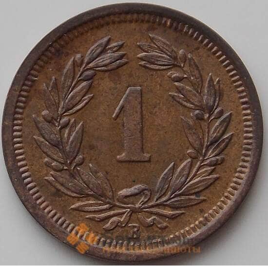 Швейцария 1 раппен 1928 КМ3 AU арт. 11836